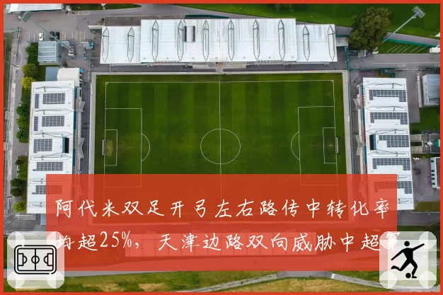 阿代米双足开弓左右路传中转化率均超25%，天津边路双向威胁中超罕见__br_